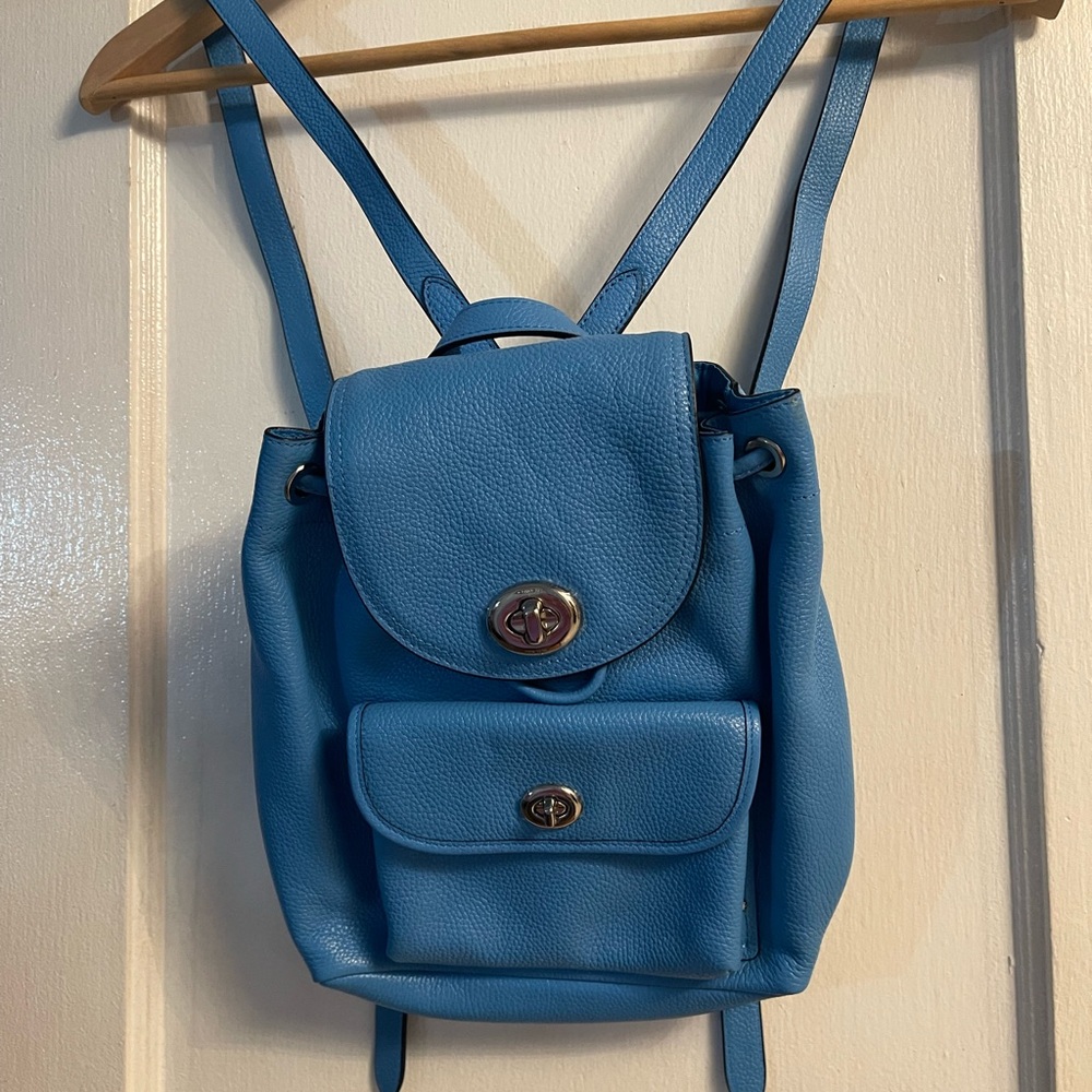 Women’s Authentic Coach Leather Mini Backpack - image 7